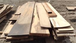 PALLET OF HOME SAWED LUMBER, VARIOUS SIZES AND SPIECIES