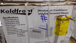 STORE RETURNS, 2 KOLDFRONT WINDOW A/C, 2 KOLDFRONT THROUGH THE