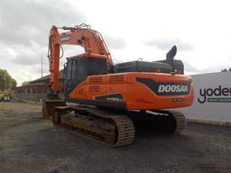 2016 Doosan DX300LC-5 Hydraulic Excavator, Cab, 24" Steel Tracks, QC, Hydra