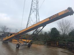 2017 Barford W5032 Wheeled Stockpile Conveyor 50ft x 32" Hydraulic plug-in.