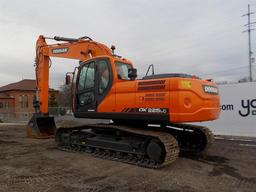 2017 Doosan DX225LC Hydraulic Excavator, Cab, 24" Pads, CV, Hydraulics c/w