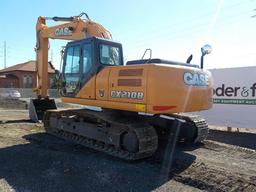 Case CX210B Hydraulic Excavator, Cab, 24" Pads, Hydraulics c/w A/C, 42" Dig