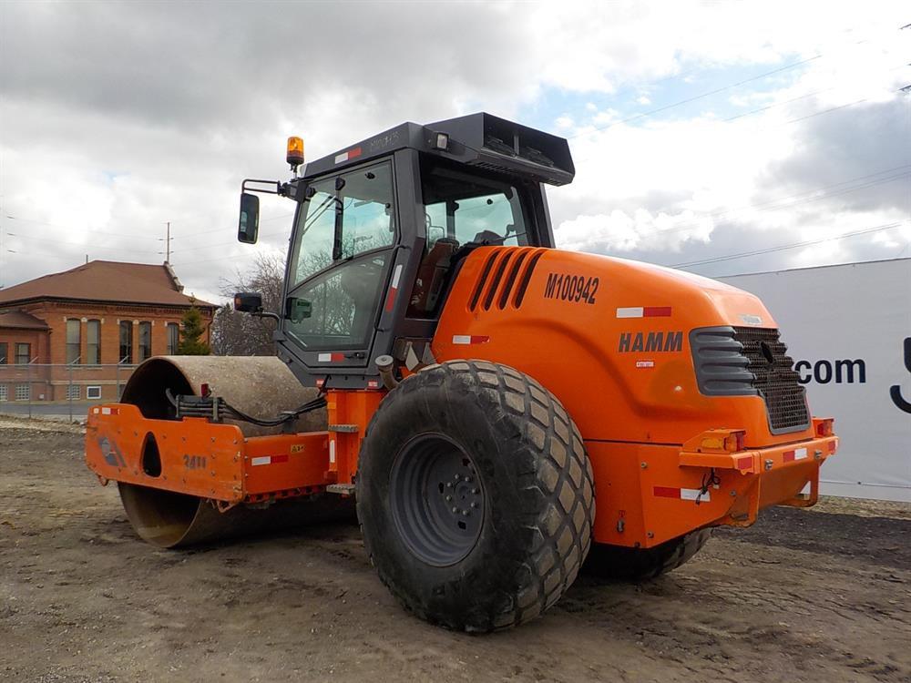 2015 Hamm 3411 Single Drum Vibrating Roller, Cab c/w A/C, 84" Drum Serial: