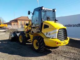 Yanmar V8 Rubber Tired Loader, Cab c/w Joystick Controls, Bucket & Forks (1