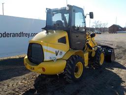 Yanmar V8 Rubber Tired Loader, Cab c/w Joystick Controls, Bucket & Forks (1