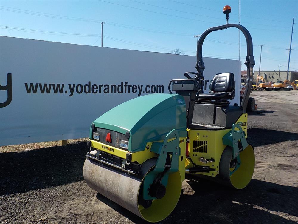 2014 Ammann ARX26 Double Drum Vibrating Roller c/w Roll Bar, 47" Drums Seri