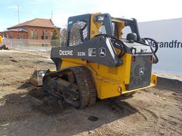 2015 John Deere 323E Tracked Skidsteer Loader, OROPS, Hydraulics c/w Bucket