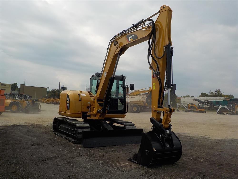 2017 CAT 308E2CR Hydraulic Excavator, Cab, 17" Rubber Block Pads, Backfill