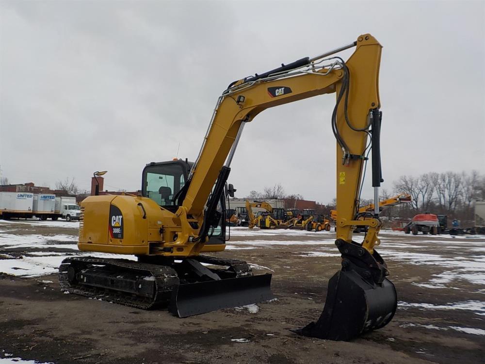 2015 CAT 308E2CR Hydraulic Excavator, Cab, 17" Rubber Block Pads, Backfill