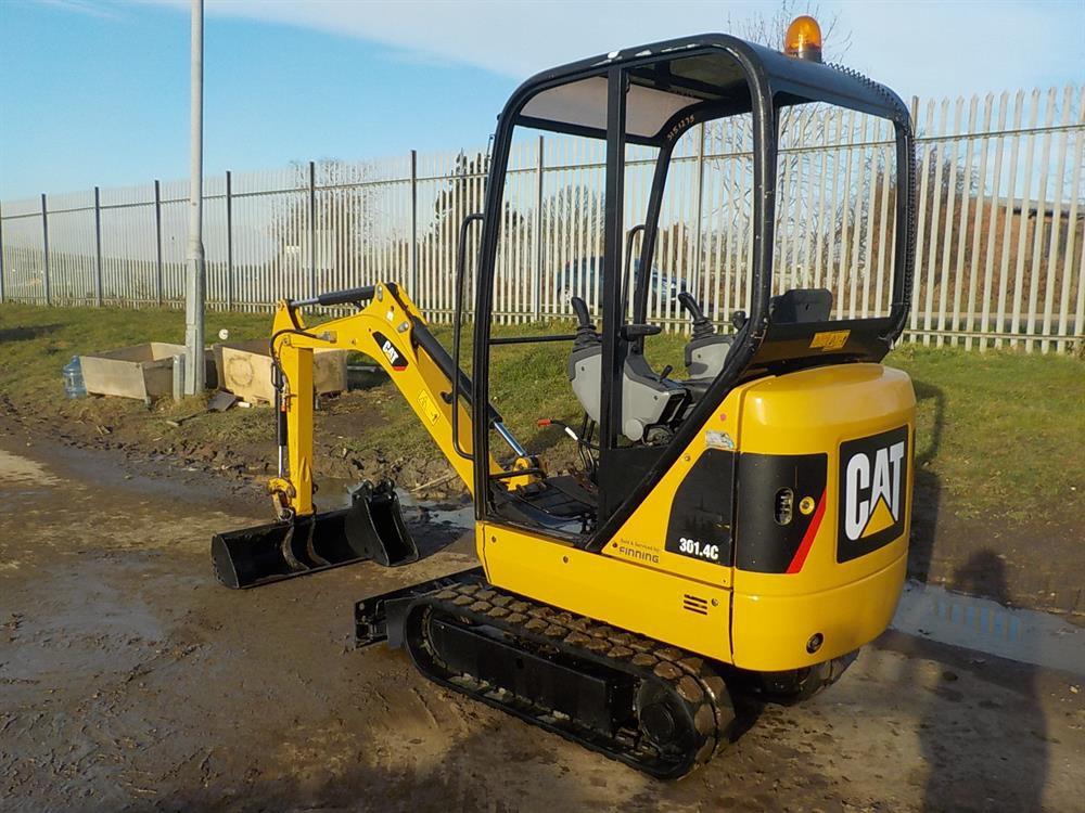 2013 CAT 301.4C Mini Excavator, Rubber Tracks, Backfill Blade, Swing Boom,