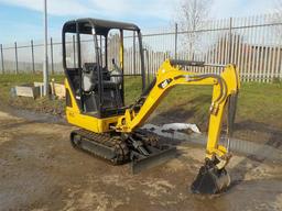 2013 CAT 301.4C Mini Excavator, Rubber Tracks, Backfill Blade, Swing Boom,