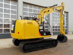 2015 CAT 312E Hydraulic Excavator, Cab, 27" Pads, CV, QC, Hydraulics c/w A/