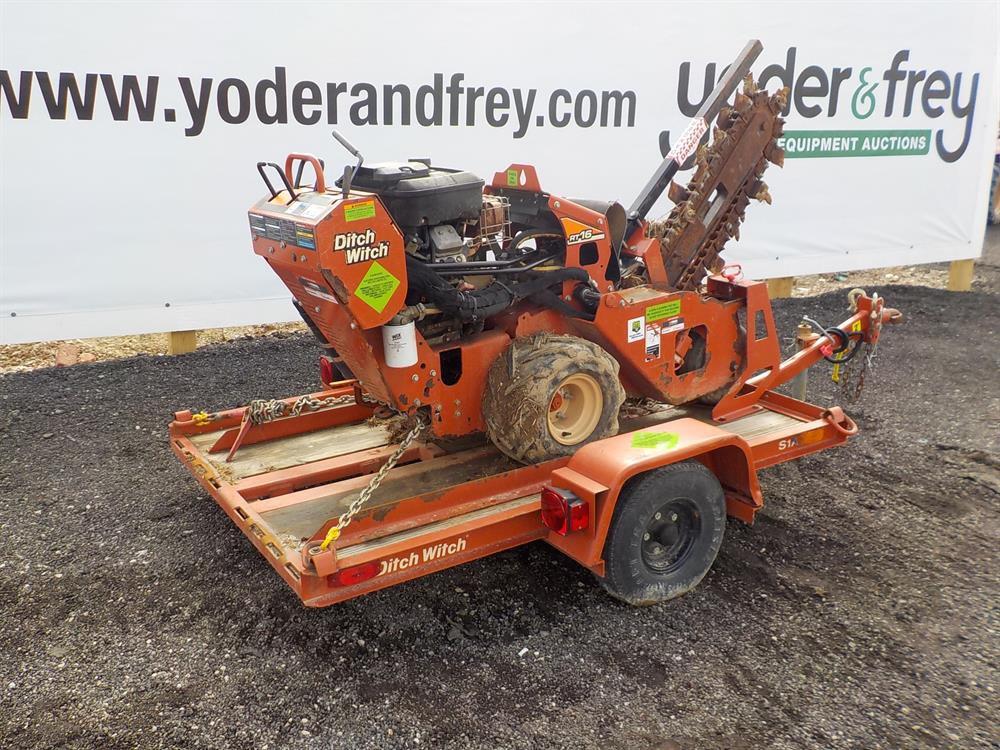 2012 Ditch Witch RT16 Walk Behind Trencher,  16HP Briggs & Stratton Gas Eng