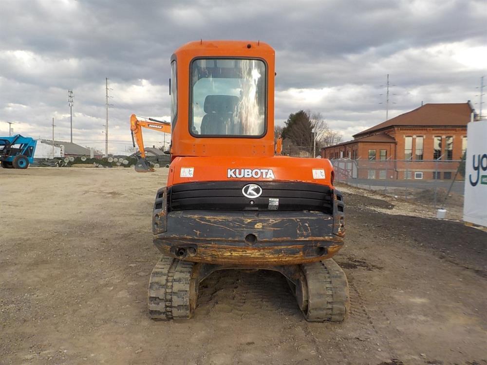 2004 Kubota KX121-3 Hydraulic Excavator, Cab, Rubber Tracks, Angle Backfill