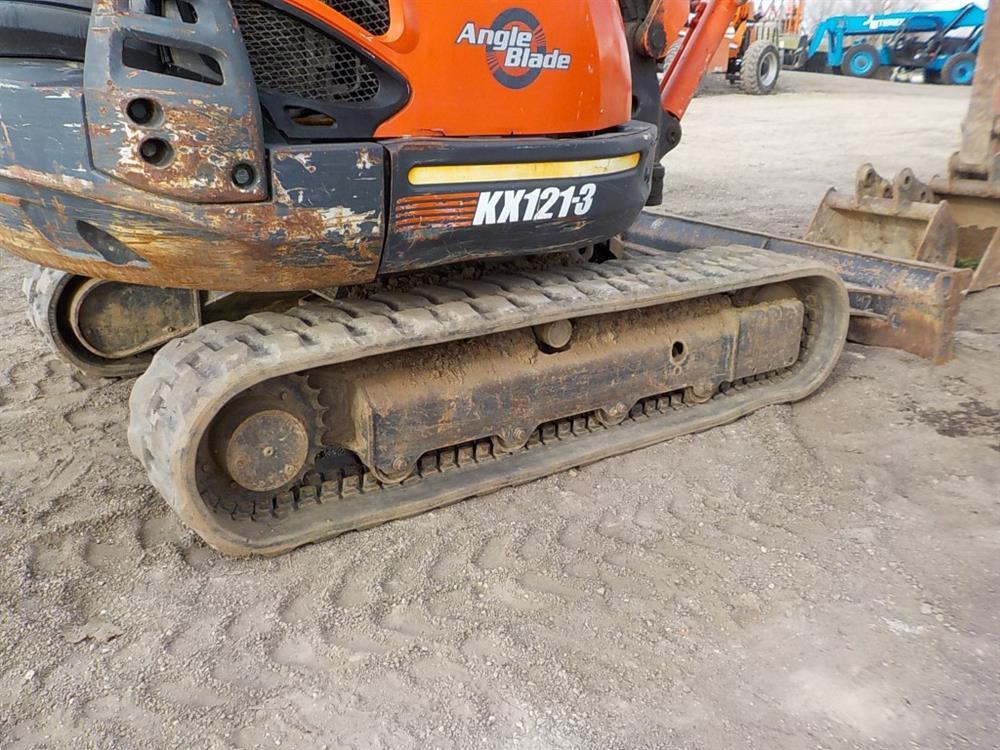 2004 Kubota KX121-3 Hydraulic Excavator, Cab, Rubber Tracks, Angle Backfill