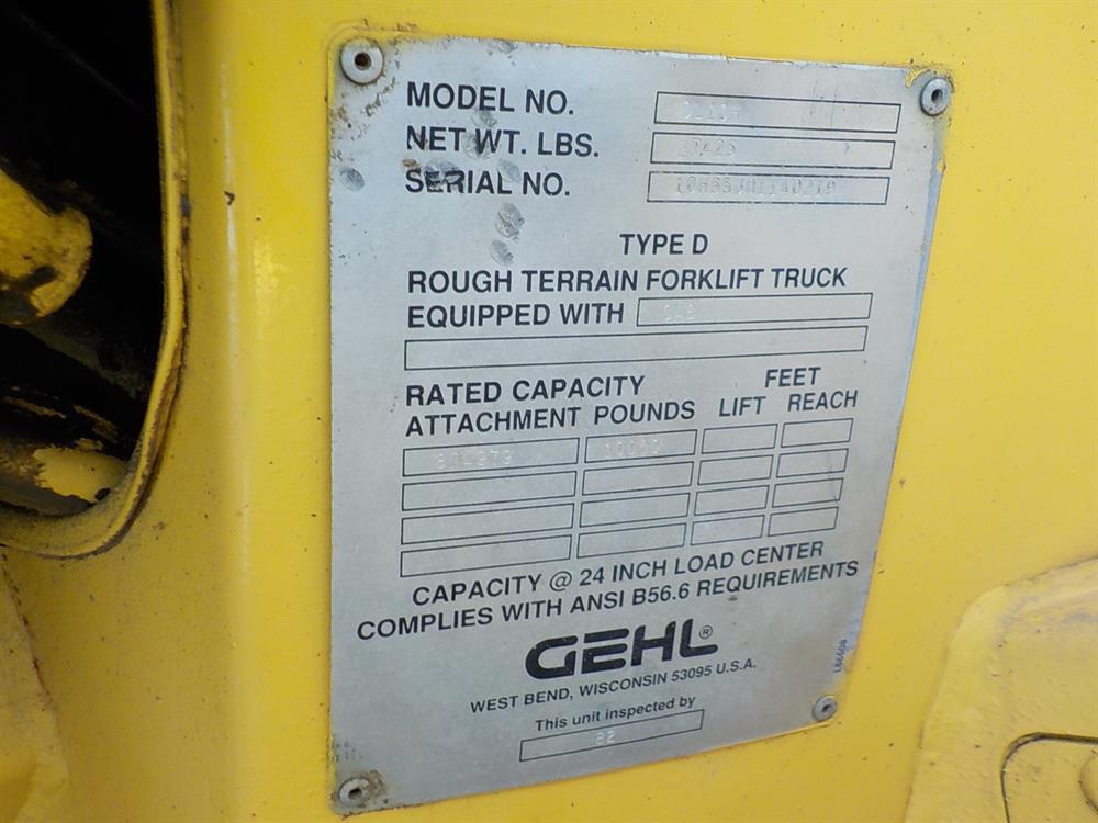 1999 Gehl DL10H-55 Turbo Powershift Telehandler, OROPS, 10,000 lbs Max. Lif