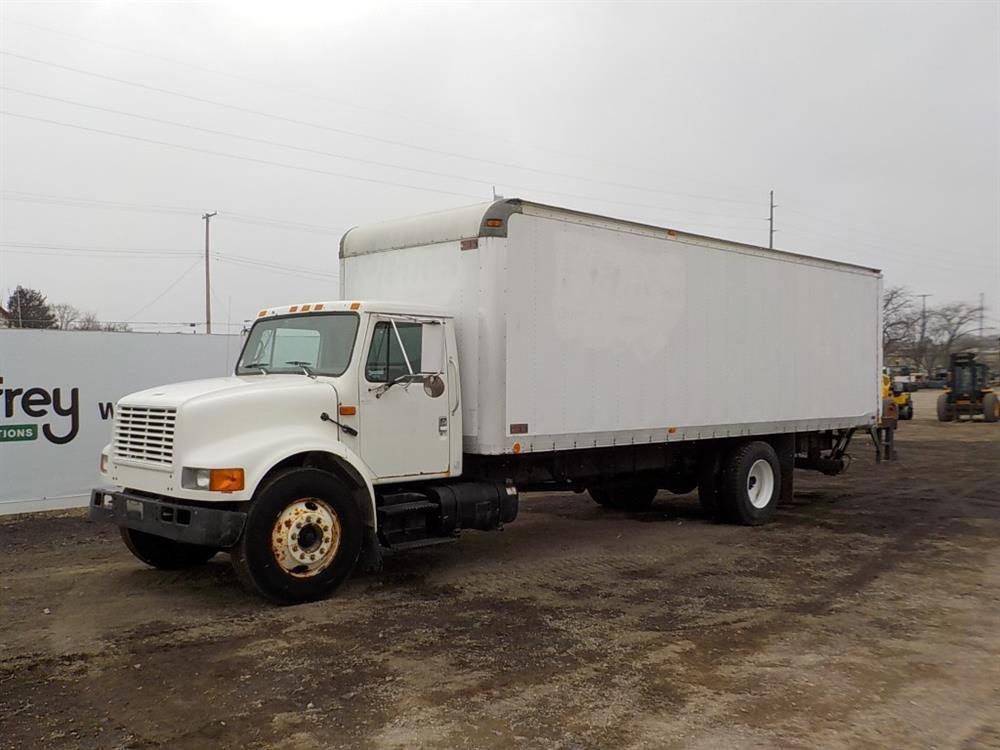 2000 International 4700 4x2, 24' x 102" Box Truck, 6 Speed Manual Transmiss