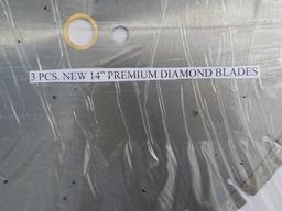 3 Pc. 14" Premium Diamond Blades Serial: 4760-12