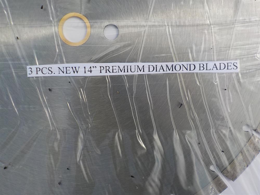 3 Pc. 14" Premium Diamond Blades Serial: 4760-17