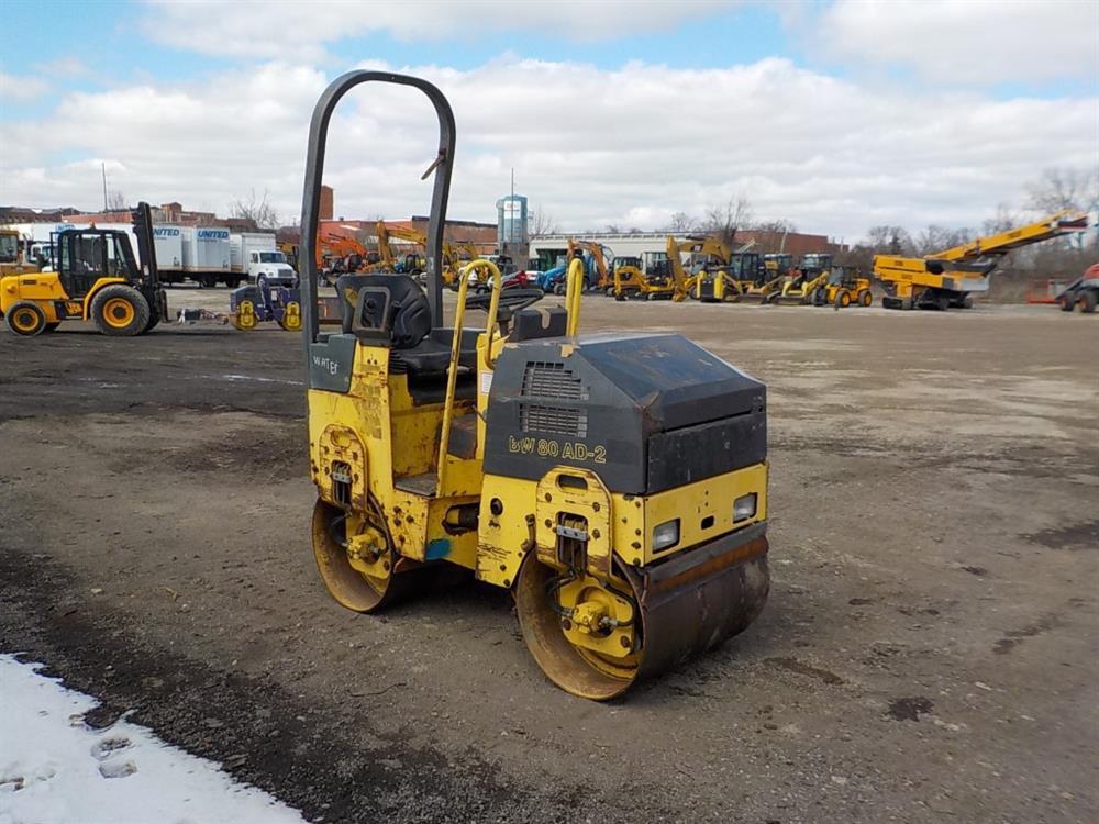 2002 Bomag BW80AD-2 Double Drum Vibrating Roller c/w Roll Bar, 31" Drums Se