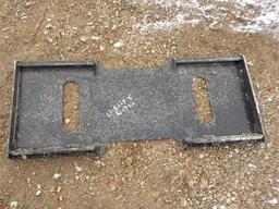 Quick Attach Plate to suit Skidsteer Loader Serial: 6778-17