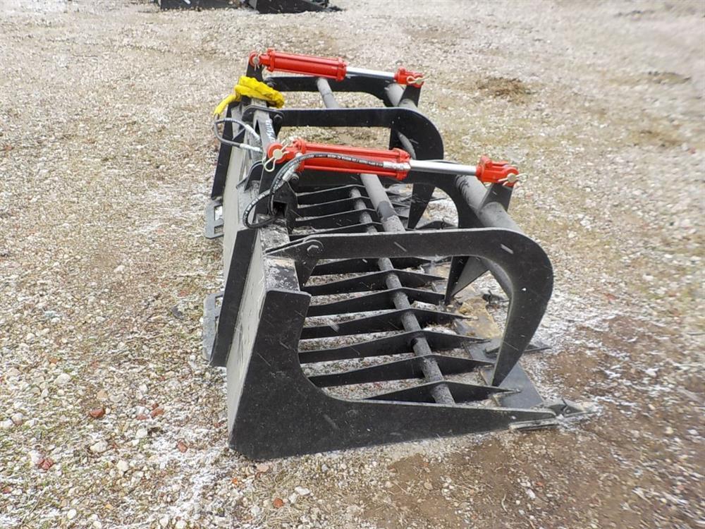 72" E-Series Skeleton Rock Grapple c/w Teeth to suit Skidsteer Loader Seria