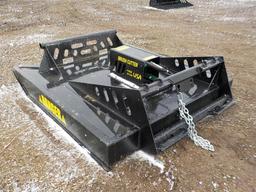 72" Bush Hog Brush Cutter c/w Push Bar to suit Skidsteer Loader Serial: 677