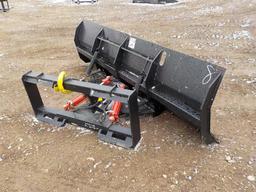 96" Hydraulic Snow Plow to suit Skidsteer Loader Serial: 6778-61