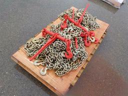 Ratchet Binder (5 of) c/w Chains (10 of) Serial: 6452-52