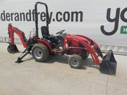 2016 Mahindra  EMAX 25 HST 4WD Tractor c/w Backhoe & Loader Serial: 25HRJ01