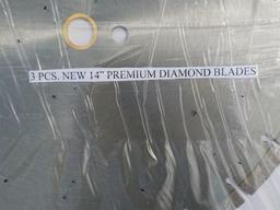 14" Premium Diamond Blades (3 of) Serial: 4760-17