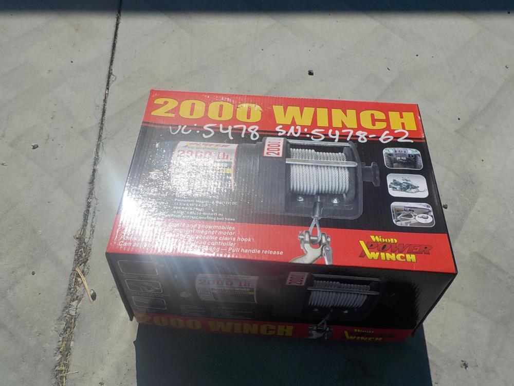 2000 # ATV Wood Power Winch