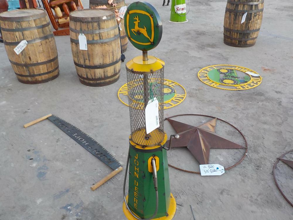 Antique Style John Deere Gas Pump