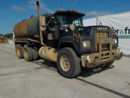 1987 Mack R688ST Tandem Axle Water Truck, A437, Ledwell 4000 gal. Tank c/w