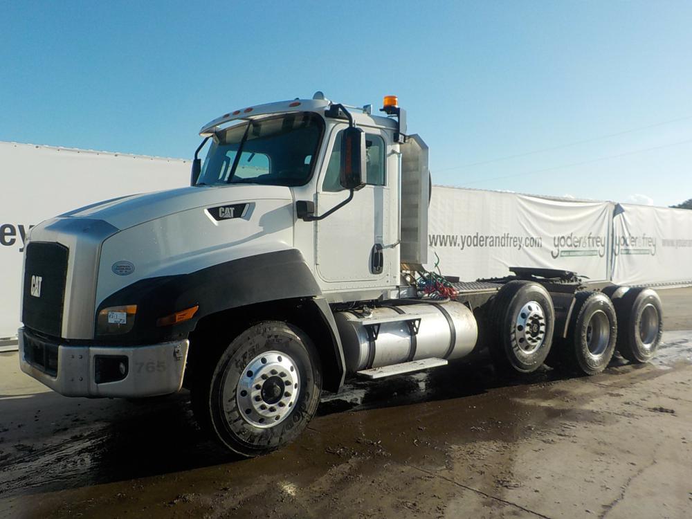 2013 CAT CT660L Day Cab, Tri Axle Truck Tractor, Cat CT15 Engine, 500hp, Ea