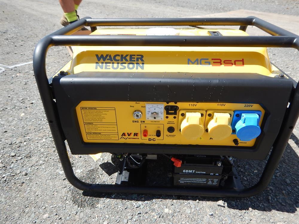 Wacker Neuson MG3 3.0Kw Air Cooled Petrol Generator