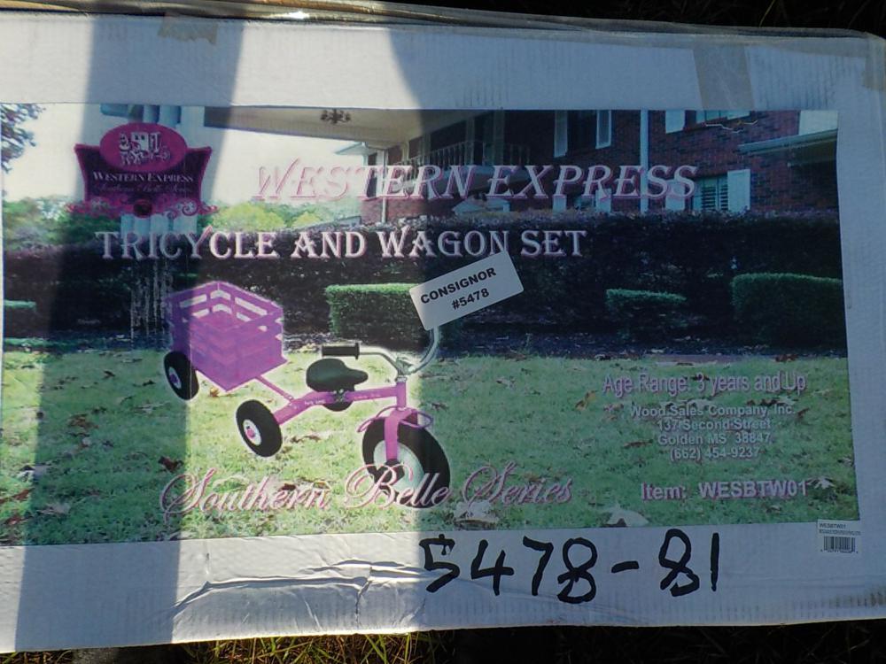 Pink Tricyle/Wagon Combo