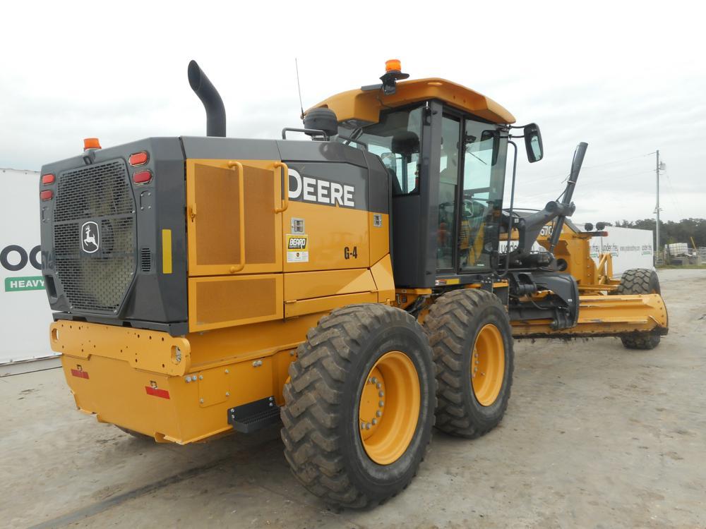 2016 John Deere 670G Motor Grader c/w Low Cab, A/C, 14' Blade, 17.50 Tires,