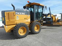 2016 John Deere 670G Motor Grader c/w Low Cab, A/C, 14' Blade, 17.50 Tires,