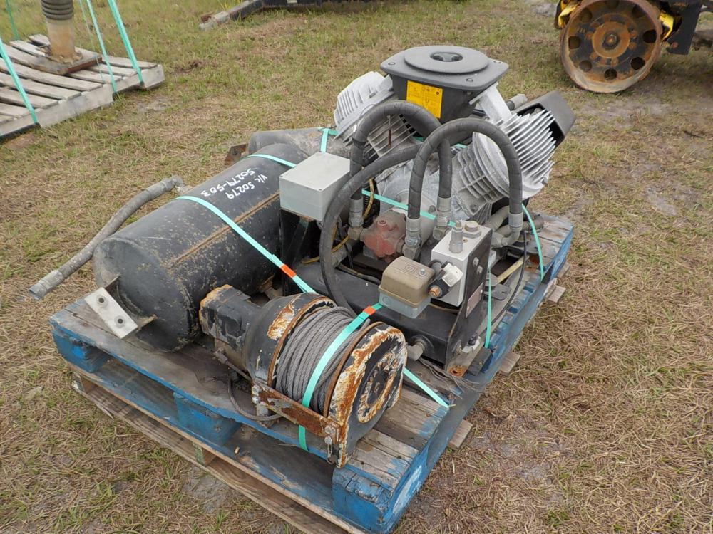 Atlas Copco  Static Hydraulic Air Compressor c/w Hydraulic Winch