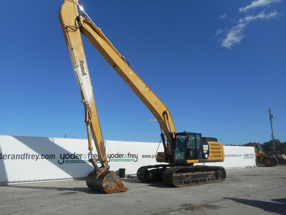 2016 CAT 336FL Long Reach Excavator, 34" Pads, Cab, c/w A/C, Reverse Camera