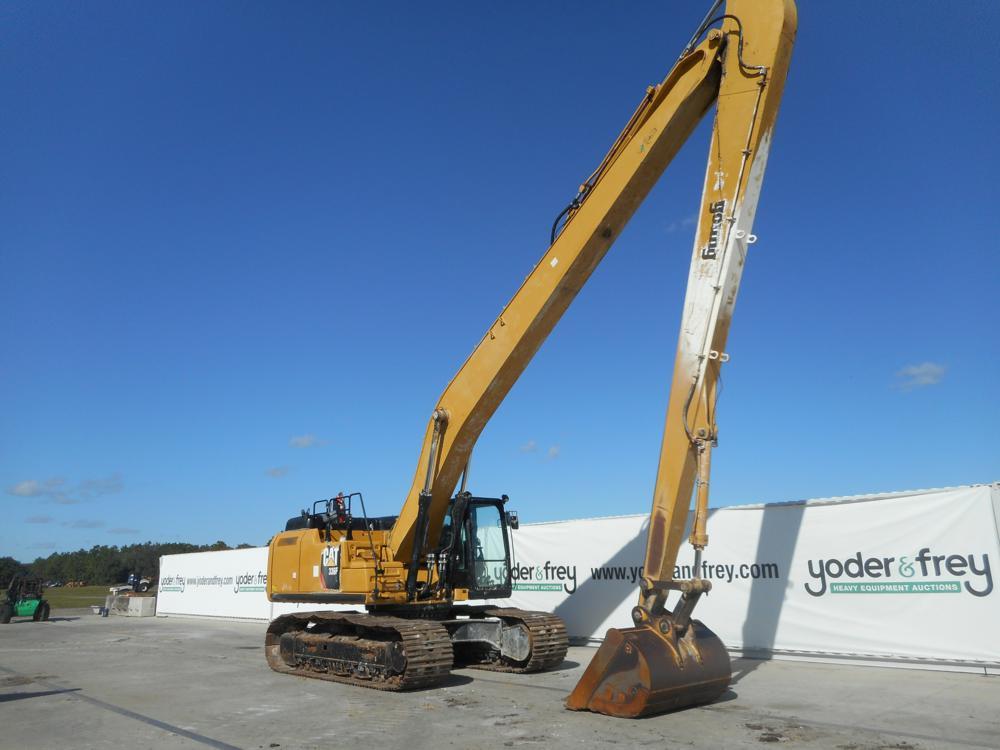 2016 CAT 336FL Long Reach Excavator, 34" Pads, Cab, c/w A/C, Reverse Camera