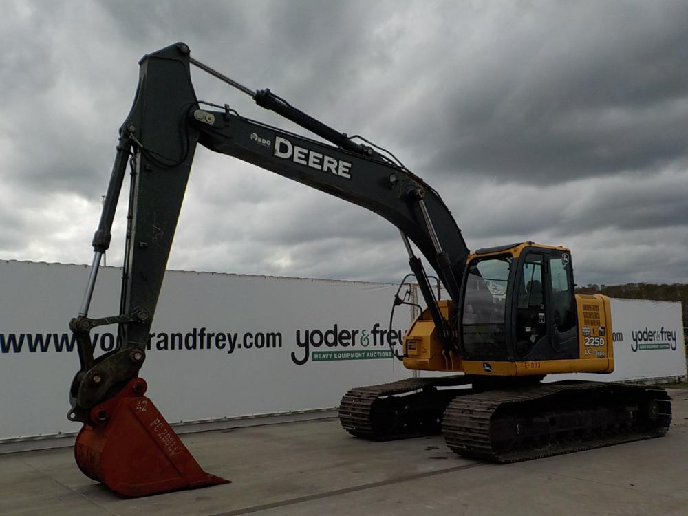 2012 John Deere 225D LC Hydraulic Excavator, 32" Pads (5,523 Hours)