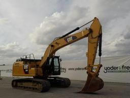 2015 CAT 326F Hydraulic Excavator, 28" Pads, CV, Piped c/w Reverse Camara,