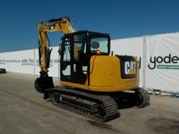 2014 CAT 308E2CR 18" Rubber Block Pads, Blade, Offset, CV, QH, Piped, Aux.