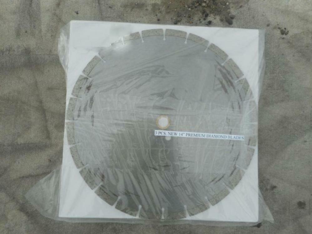 14" Premium Diamond Blades, 3 Pieces