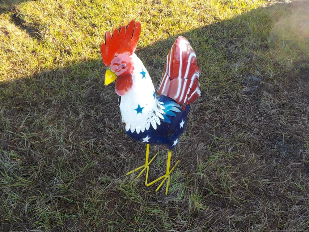 3' Metal Rooster