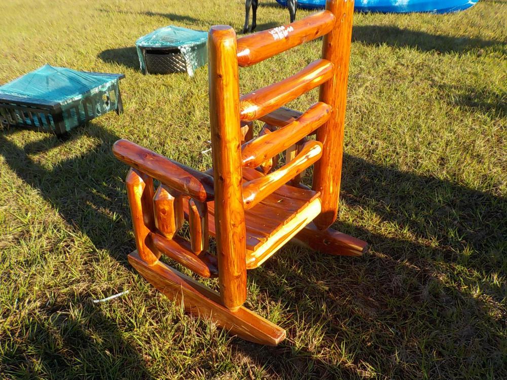 Red Cedar Log Rocker