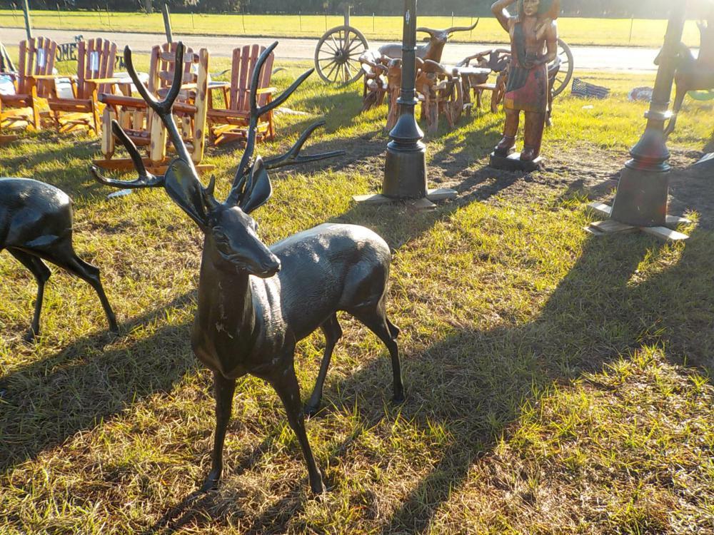 Life Size Aluminum Deer