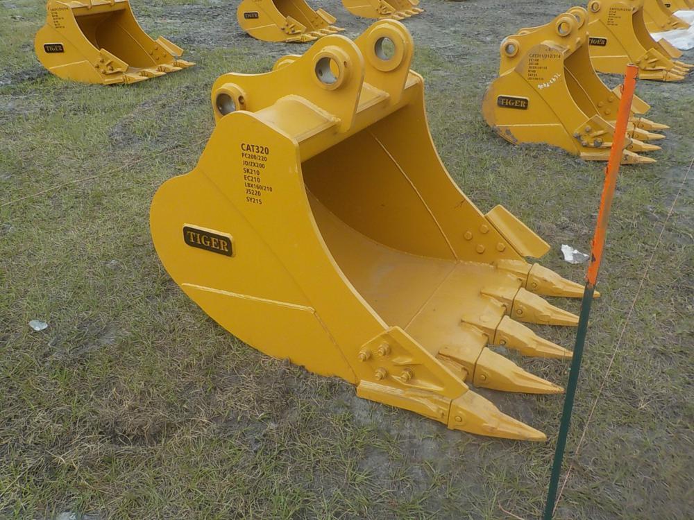 Tiger  42" Bucket, 80mm Pins to suit 20 Ton Excavator c/w Side Cutters, Rei